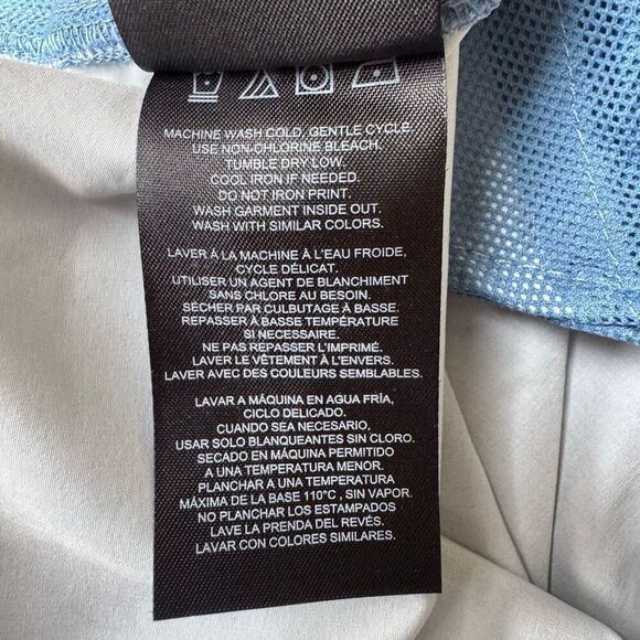 Hurley Medium Blue Pull On String Elastic Waist Hybrid Walk Shorts SZ S #2503 - Picture 12 of 16